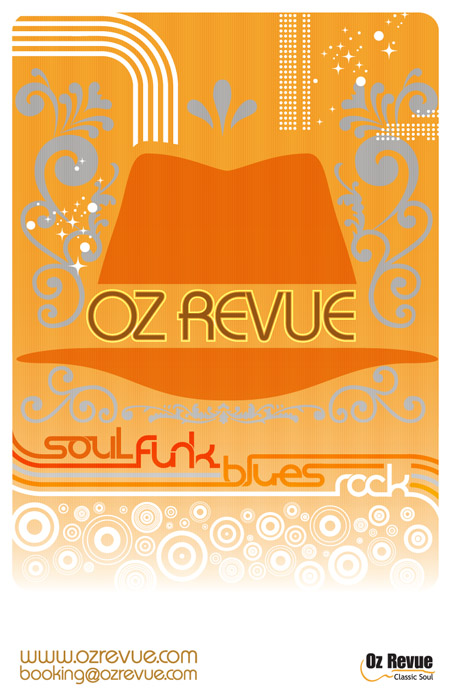 Oz revue gig poster